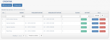 Implementace crontabu